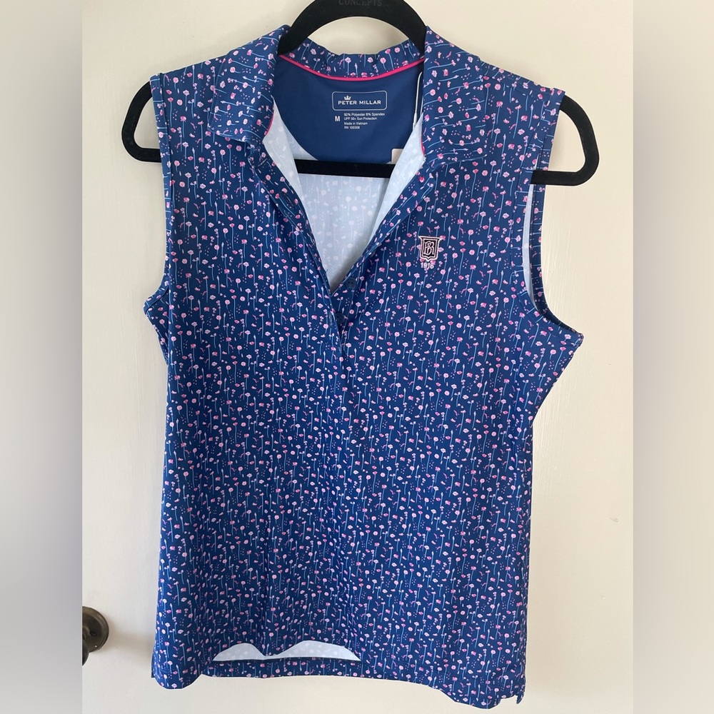 Ladies Peter Millar golf tank, size medium, new with tags